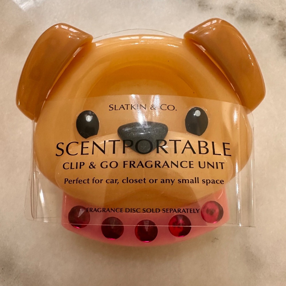 Bath & Body Works Scentportable Clip‎ Dog Pink Gems Collar Closet Fragrance Unit
